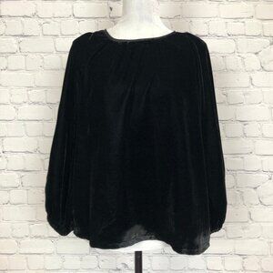 Kyla Seo Black Velvet Top Size XS